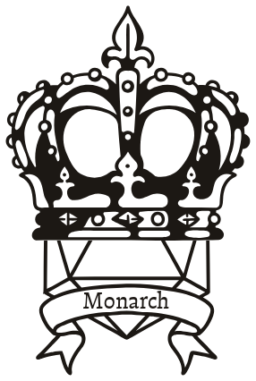 Monarch Publishing crown and d20 logo